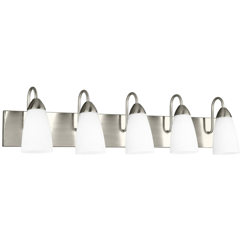 Generation Lighting 4420205-962 Five Light Wall / Bath, Brushed Nickel