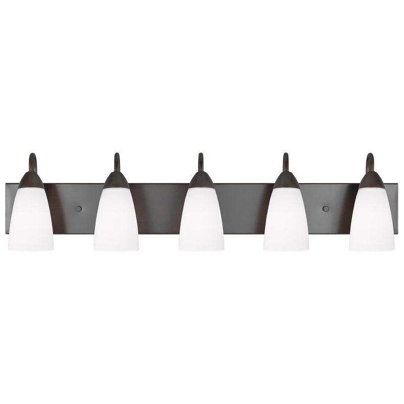 Generation Lighting 4420205EN3-710 Five Light Wall / Bath, Bronze