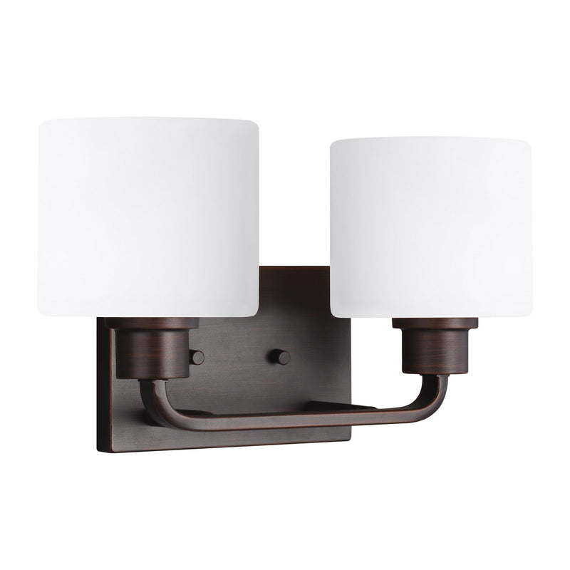 Generation Lighting 4428802-710 Two Light Wall / Bath, Bronze