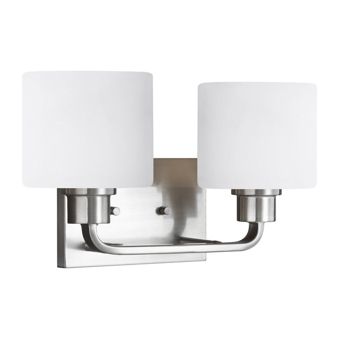 Generation Lighting 4428802-962 Two Light Wall / Bath, Brushed Nickel