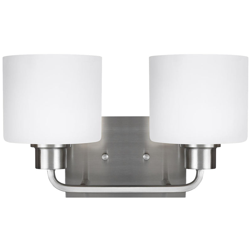 Generation Lighting 4428802EN3-962 Two Light Wall / Bath, Brushed Nickel