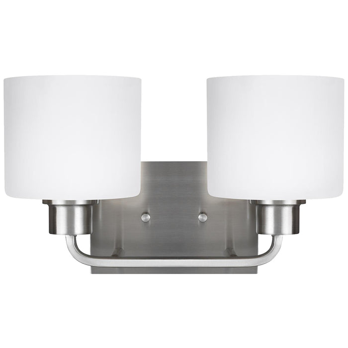 Generation Lighting 4428802EN3-962 Two Light Wall / Bath, Brushed Nickel