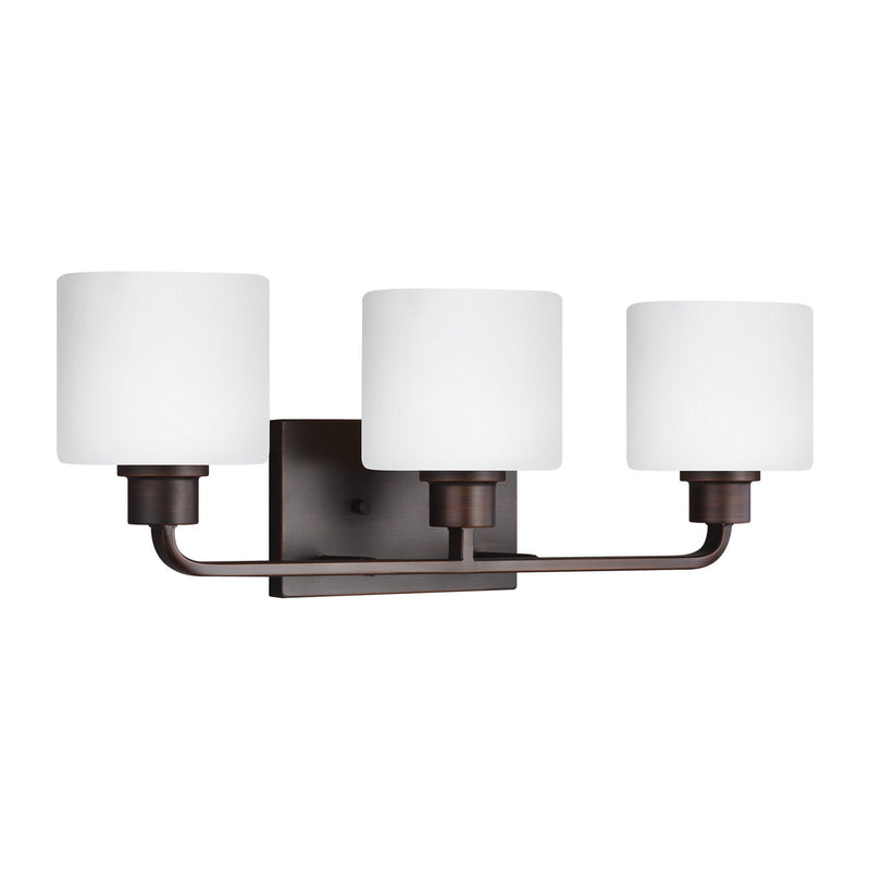 Generation Lighting 4428803-710 Three Light Wall / Bath, Bronze