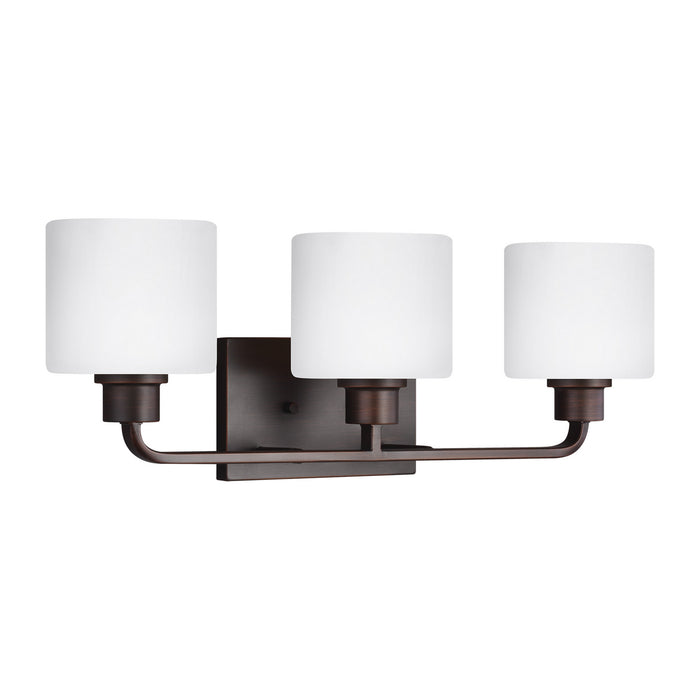 Generation Lighting 4428803-710 Three Light Wall / Bath, Bronze
