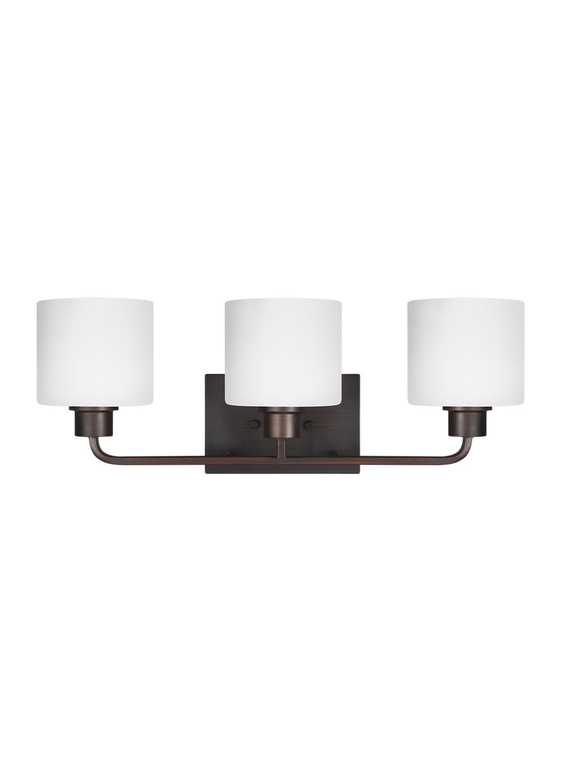 Generation Lighting 4428803-710 Three Light Wall / Bath, Bronze