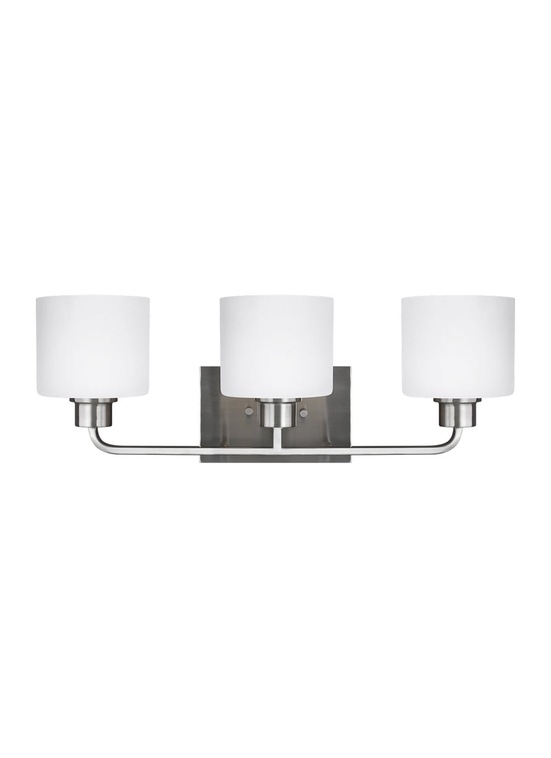 Generation Lighting 4428803-962 Three Light Wall / Bath, Brushed Nickel