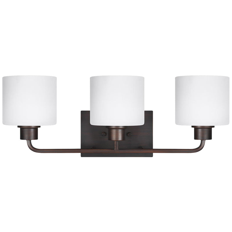 Generation Lighting 4428803EN3-710 Three Light Wall / Bath, Bronze