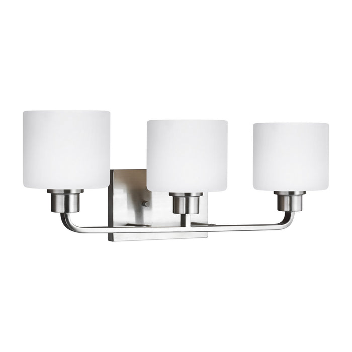 Generation Lighting 4428803EN3-962 Three Light Wall / Bath, Brushed Nickel