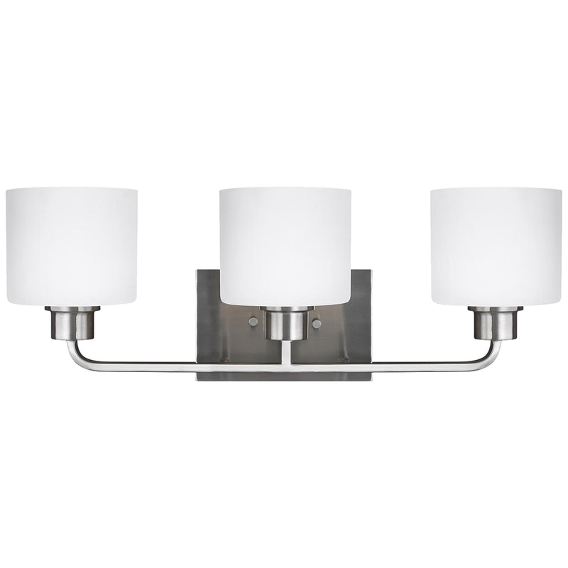 Generation Lighting 4428803EN3-962 Three Light Wall / Bath, Brushed Nickel
