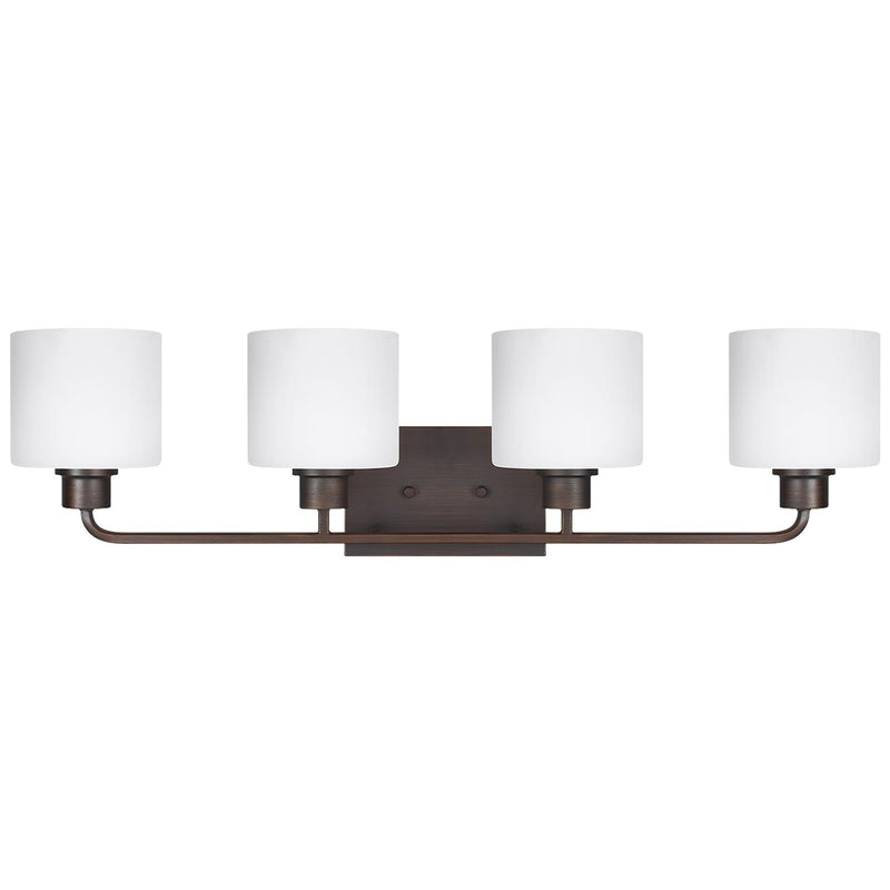 Generation Lighting 4428804-710 Four Light Wall / Bath, Bronze