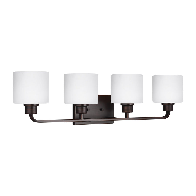 Generation Lighting 4428804EN3-710 Four Light Wall / Bath, Bronze
