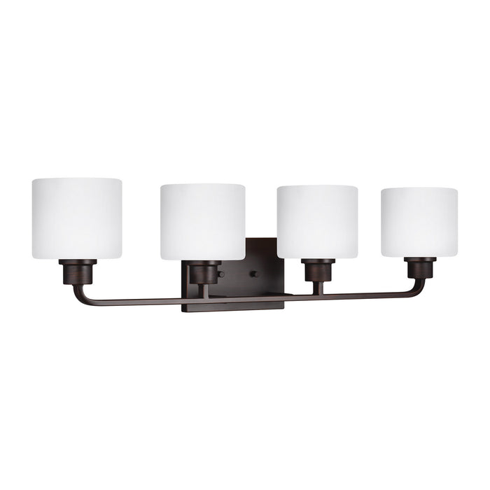 Generation Lighting 4428804EN3-710 Four Light Wall / Bath, Bronze