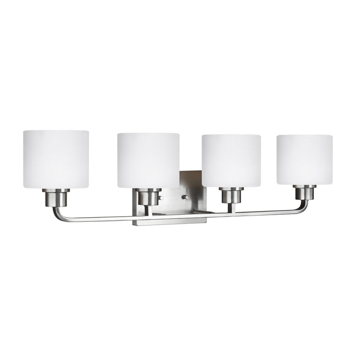 Generation Lighting 4428804EN3-962 Four Light Wall / Bath, Brushed Nickel