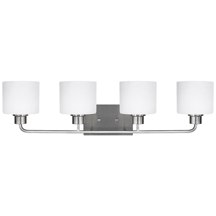 Generation Lighting 4428804EN3-962 Four Light Wall / Bath, Brushed Nickel