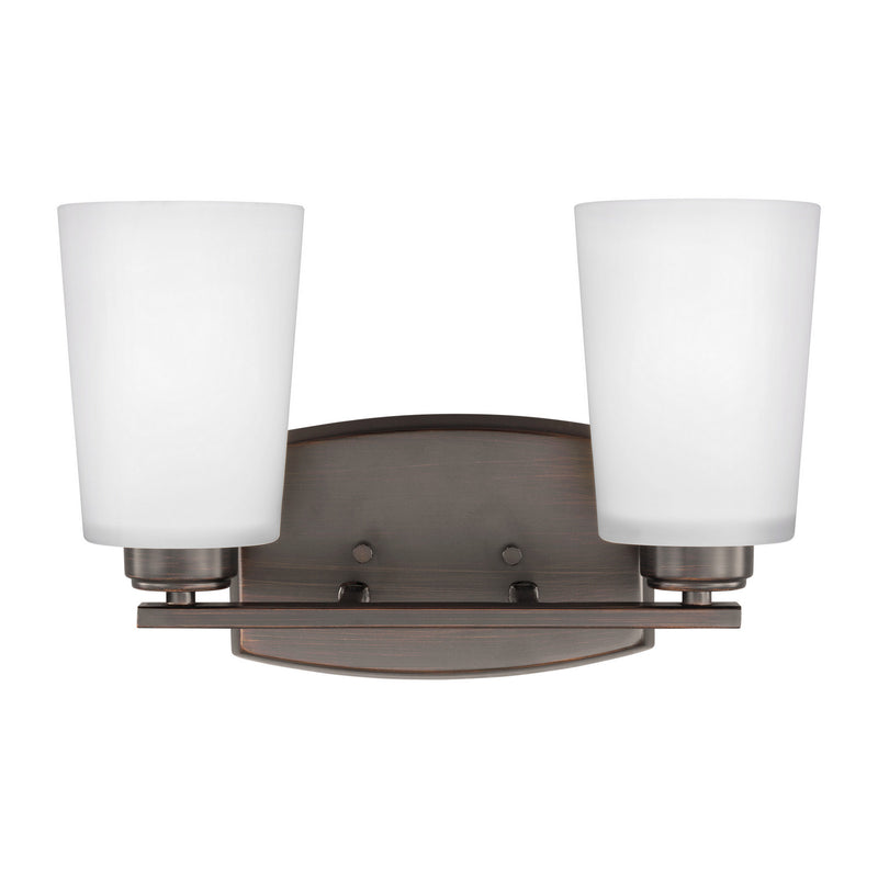 Generation Lighting 4428902-710 Two Light Wall / Bath, Bronze