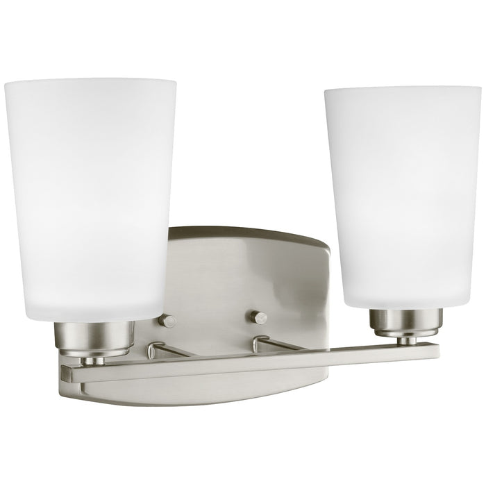 Generation Lighting 4428902-962 Two Light Wall / Bath, Brushed Nickel