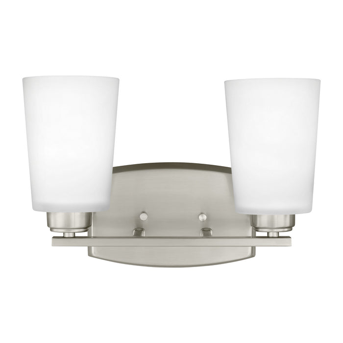 Generation Lighting 4428902EN3-962 Two Light Wall / Bath, Brushed Nickel