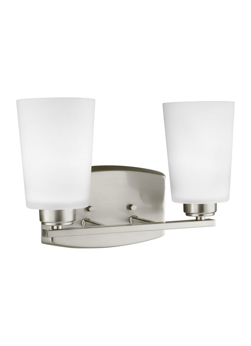 Generation Lighting 4428902EN3-962 Two Light Wall / Bath, Brushed Nickel