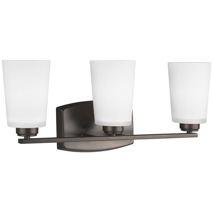 Generation Lighting 4428903-710 Three Light Wall / Bath, Bronze