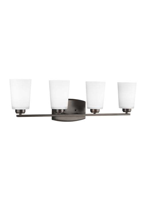 Generation Lighting 4428904EN3-710 Four Light Wall / Bath, Bronze