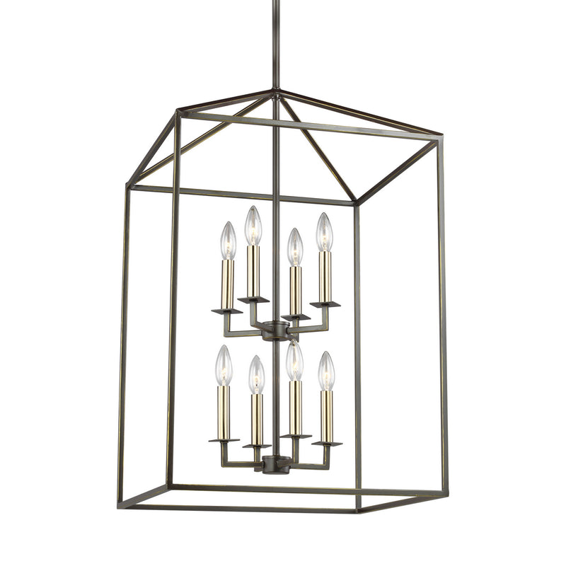 Generation Lighting 5115008-710 Eight Light Hall / Foyer, Bronze