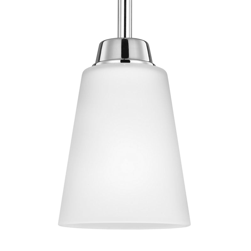 Generation Lighting 6115201-05 One Light Mini-Pendant, Chrome