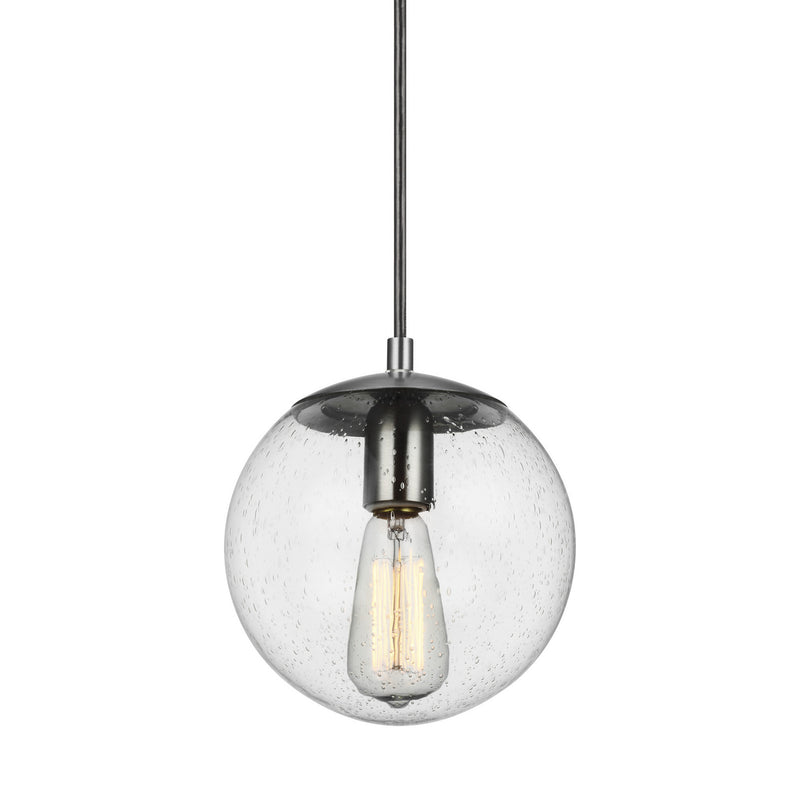 Visual Comfort Studio 6501801-04 One Light Pendant, Satin Aluminum