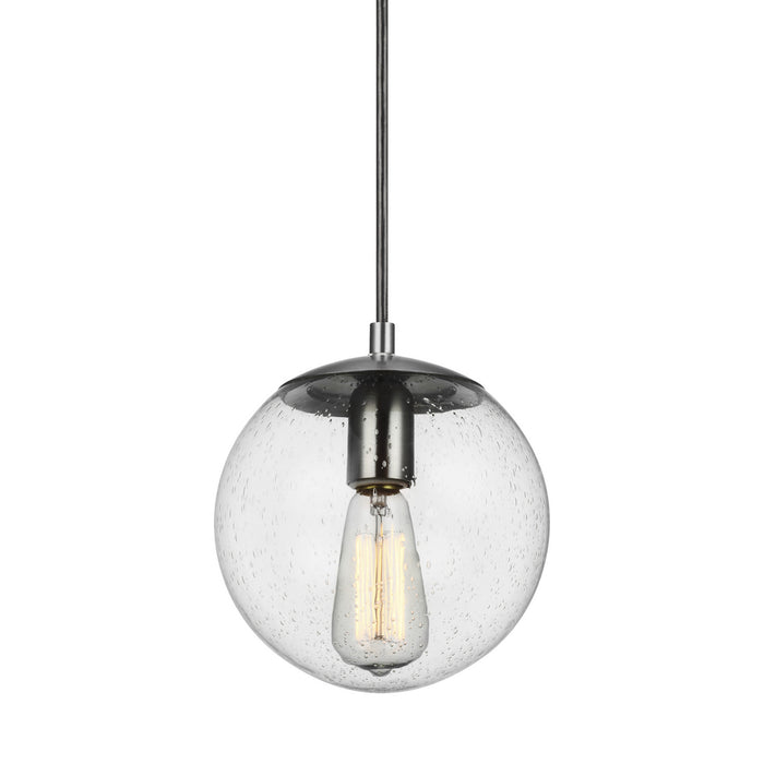 Visual Comfort Studio 6501801-04 One Light Pendant, Satin Aluminum