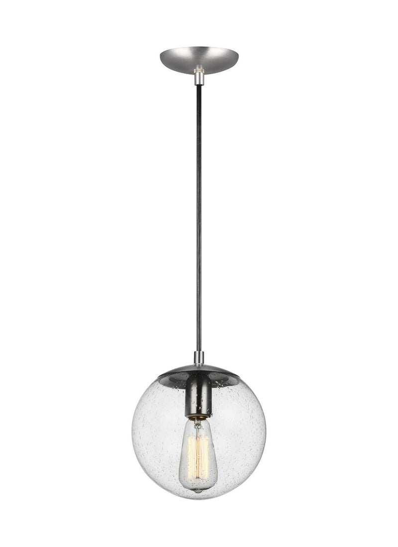 Visual Comfort Studio 6501801-04 One Light Pendant, Satin Aluminum