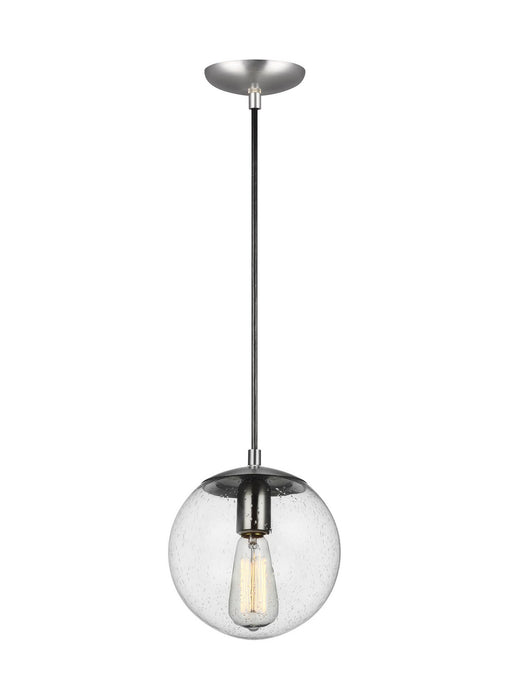 Visual Comfort Studio 6501801-04 One Light Pendant, Satin Aluminum