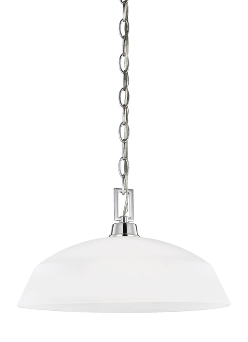 Generation Lighting 6515201EN3-05 One Light Pendant, Chrome