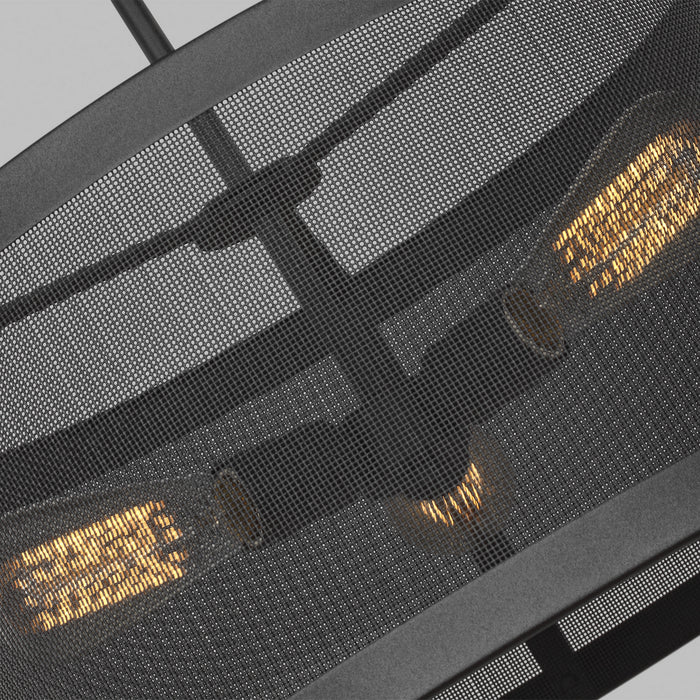 Visual Comfort Studio 6528503-12 Three Light Pendant, Black