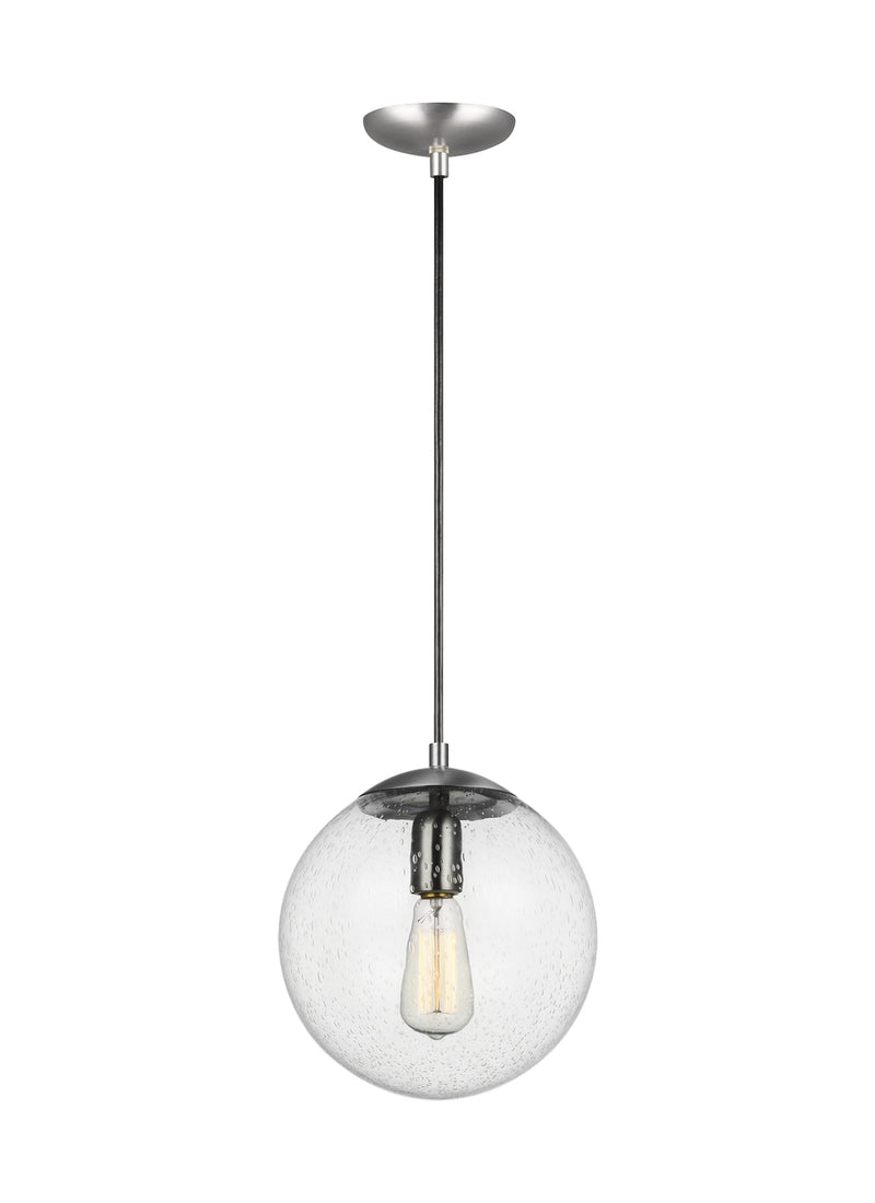 Visual Comfort Studio 6601801-04 One Light Pendant, Satin Aluminum