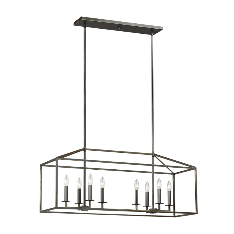 Generation Lighting 6615008-710 Eight Light Island Pendant, Bronze