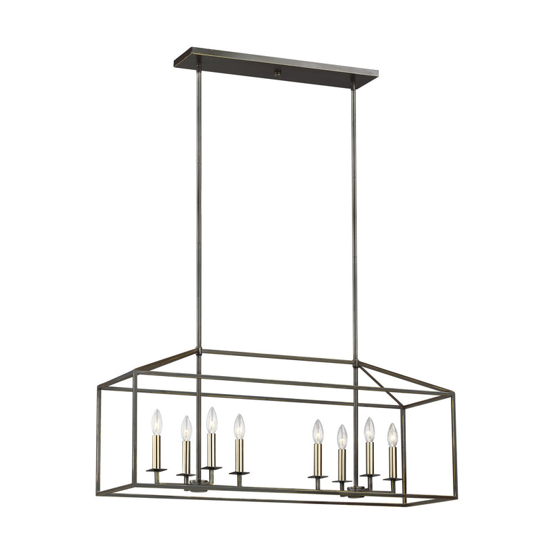 Generation Lighting 6615008EN-710 Eight Light Island Pendant, Bronze