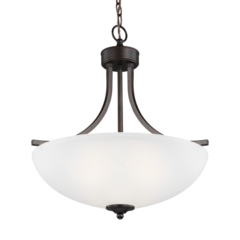 Generation Lighting 6616503-710 Three Light Pendant, Bronze