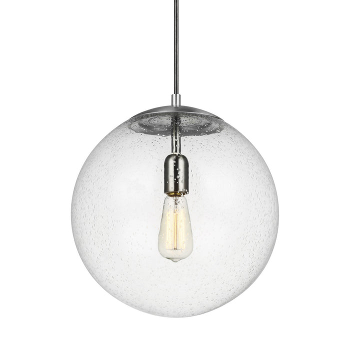 Visual Comfort Studio 6801801-04 One Light Pendant, Satin Aluminum