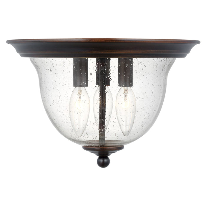 Generation Lighting 7514503-710 Three Light Ceiling Flush Mount, Bronze