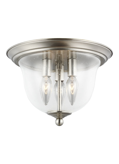 Generation Lighting 7514503EN-962 Three Light Ceiling Flush Mount, Brushed Nickel