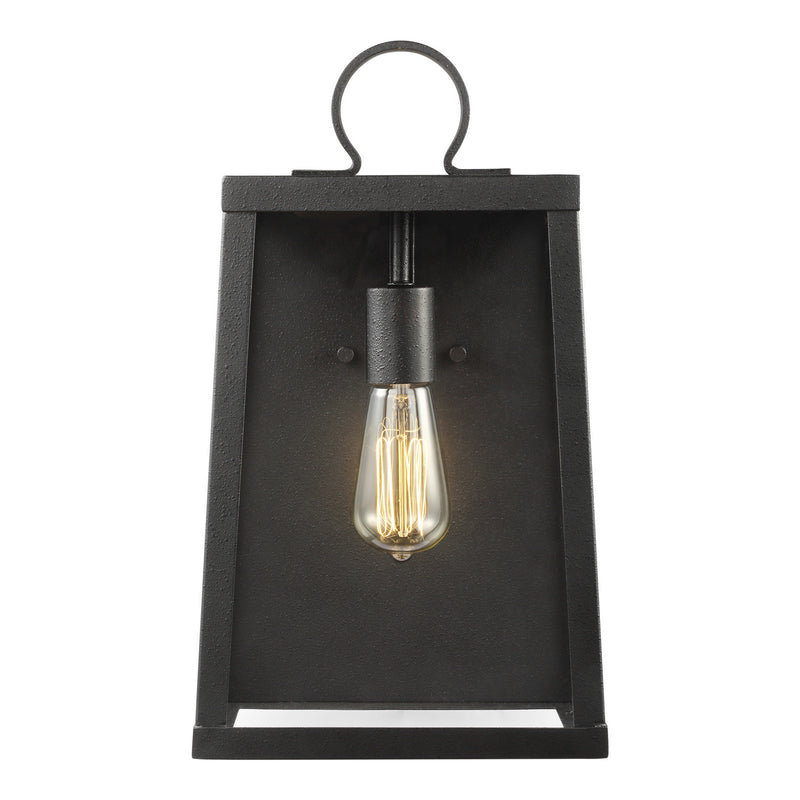 Visual Comfort Studio 8737101-12 One Light Outdoor Wall Lantern, Black