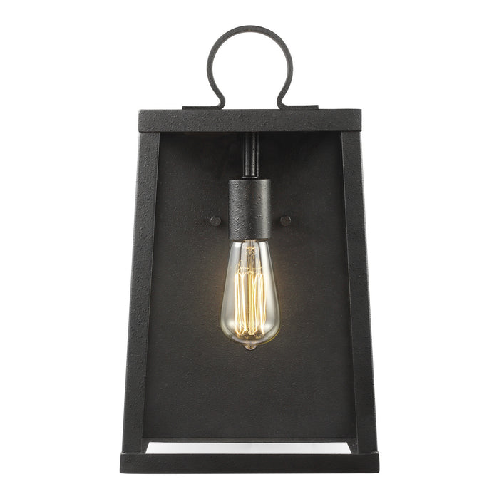 Visual Comfort Studio 8737101-12 One Light Outdoor Wall Lantern, Black