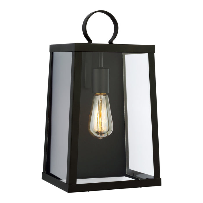 Visual Comfort Studio 8737101-12 One Light Outdoor Wall Lantern, Black