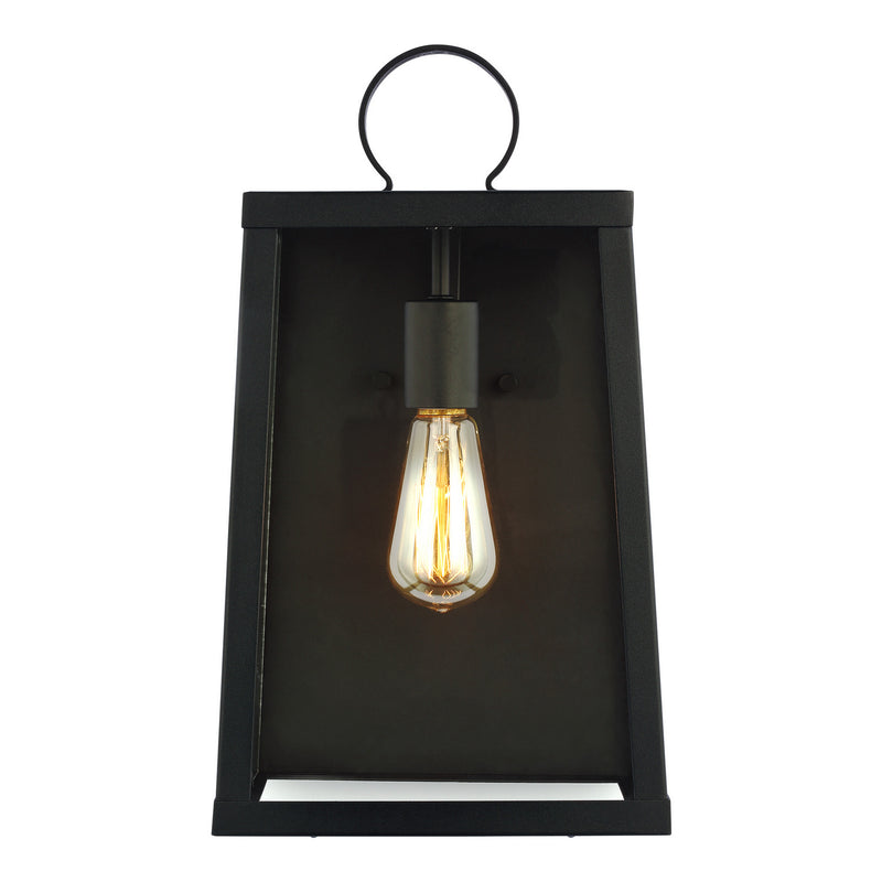 Visual Comfort Studio 8737101-12 One Light Outdoor Wall Lantern, Black