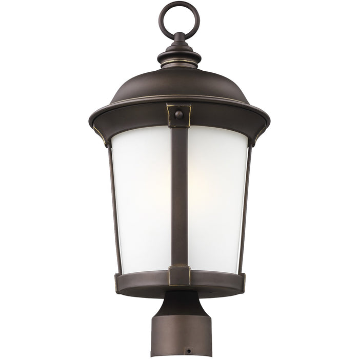 Generation Lighting 8250701-71 One Light Outdoor Post Lantern, Antique Bronze