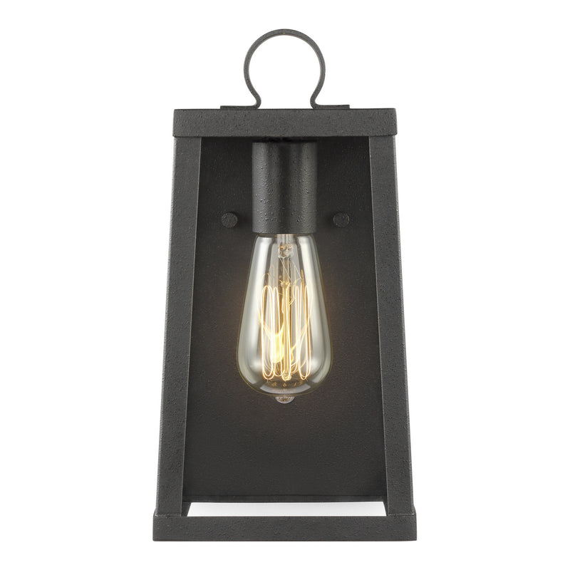 Visual Comfort Studio 8537101-12 One Light Outdoor Wall Lantern, Black