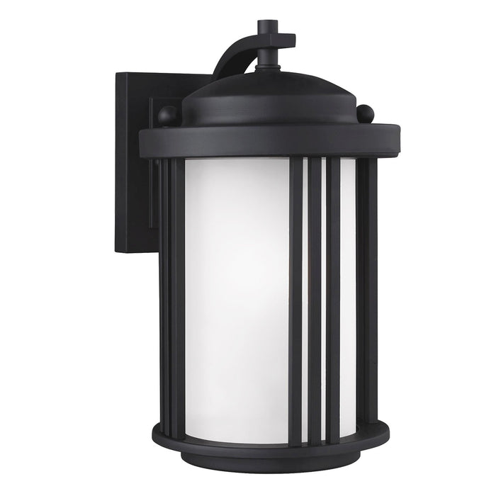 Generation Lighting 8547901DEN3-12 One Light Outdoor Wall Lantern, Black