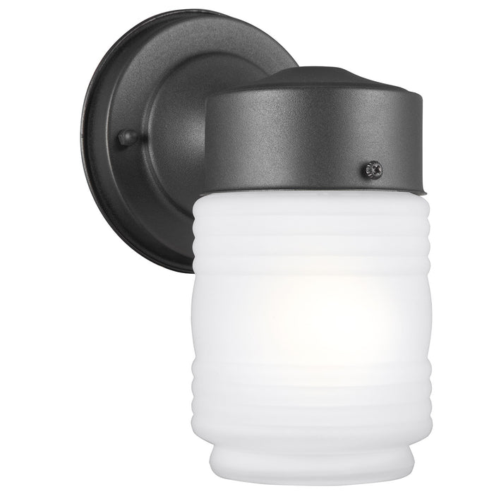 Generation Lighting 8550001-12 One Light Outdoor Wall Lantern, Black