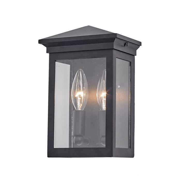 Artcraft AC8160BK Two Light Outdoor Wall Mount, Black