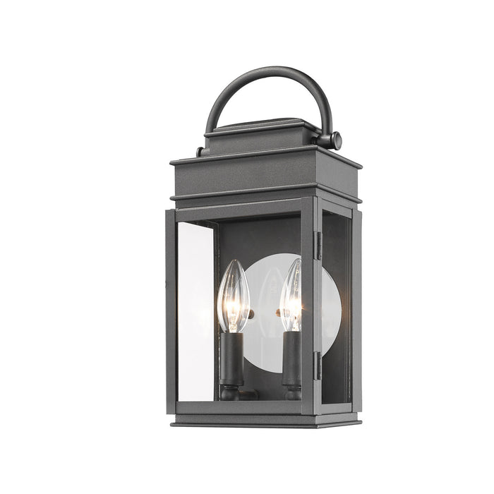 Artcraft AC8221BK Two Light Outdoor Wall Mount, Black