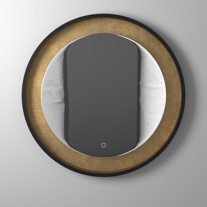 Artcraft AM304 LED Mirror, Oil Rubbed Bronze & Gold Leaf